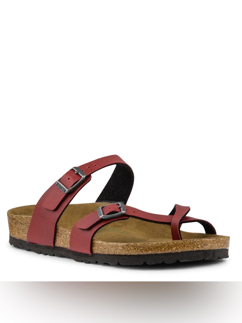 EUC Birkenstock Mayari Sandals, Pull Up Collection in Bordeaux - Rare